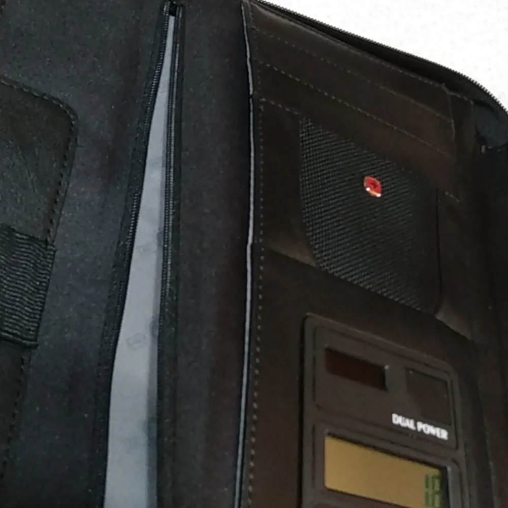 *Wenger The GUIDE Business Gear Black Portfolio‎ Organizer Calculator Holder